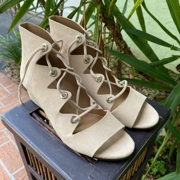 Nude Suede J Crew Sandals - Picture 2 of 11